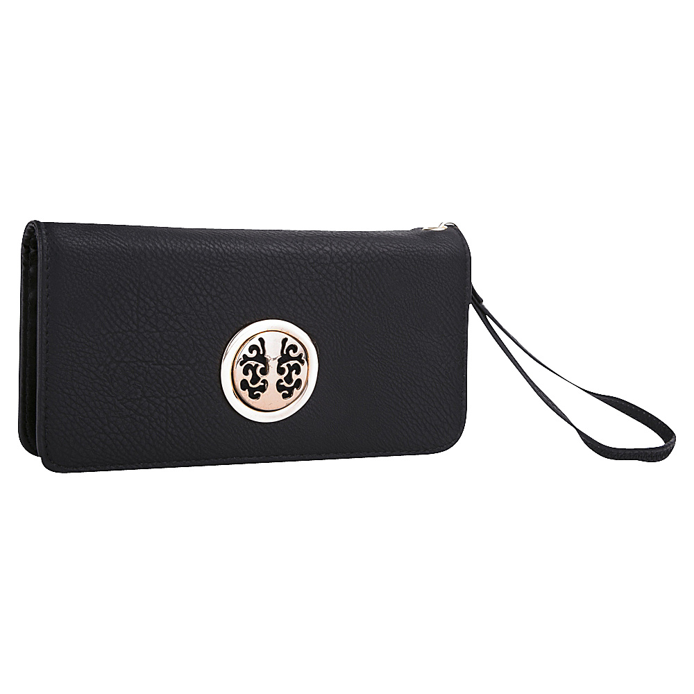 MKF Collection Bonnie Double Zip Multiple Pocket Wallet Black MKF Collection Women s Wallets