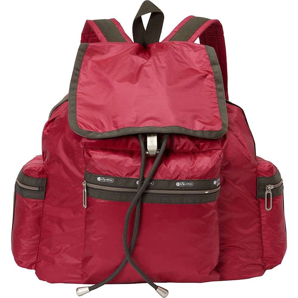 LeSportsac 3 Zip Voyager Backpack Cherries Jubilee C LeSportsac Everyday Backpacks