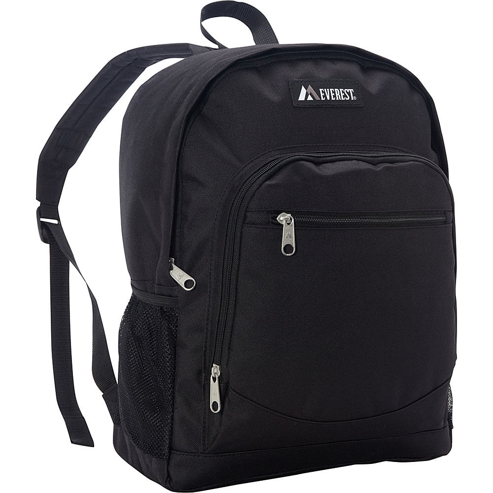 Everest Casual Backpack with Side Mesh Pocket Black Everest Everyday Backpacks