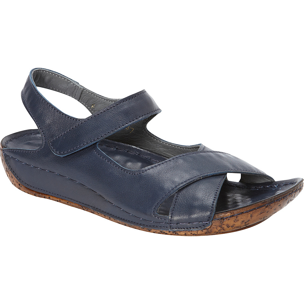 Anuschka Handmade Leather Sandals 36 US Women s 5 5.5 M Regular Medium Denim Anuschka Women s Footwear