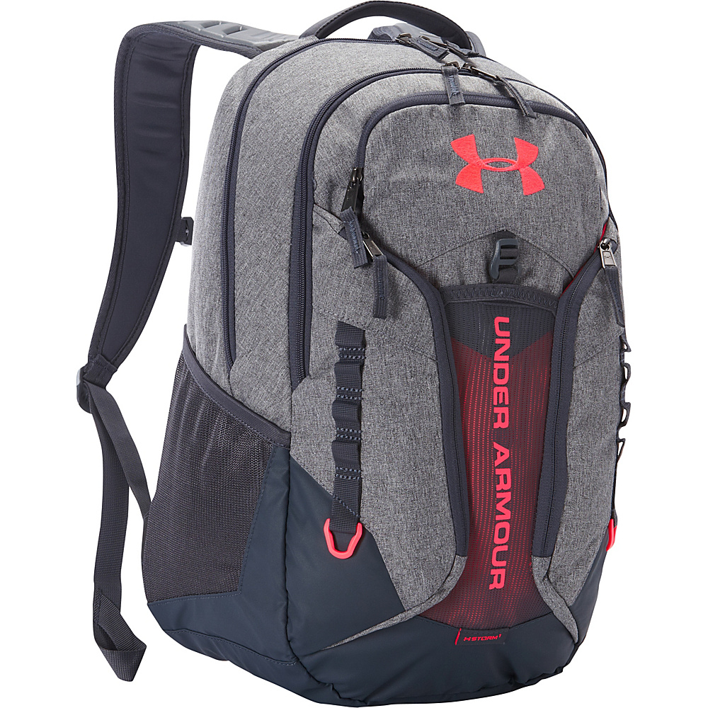 Under Armour Contender Backpack Graphite Stealth Gray Pink Chroma Under Armour Laptop Backpacks
