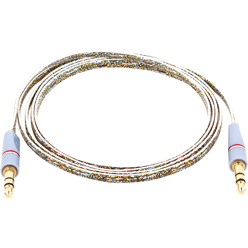 EMPIRE FLATZ 3.5mm Stereo Male to Male Auxiliary Cable Blue Culture EMPIRE Electronics