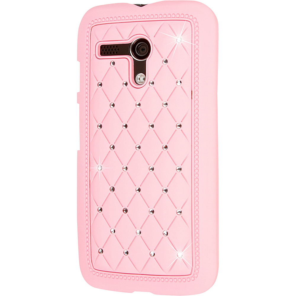 EMPIRE GLITZ Bling Accent Case for Motorola Moto G Pink EMPIRE Personal Electronic Cases