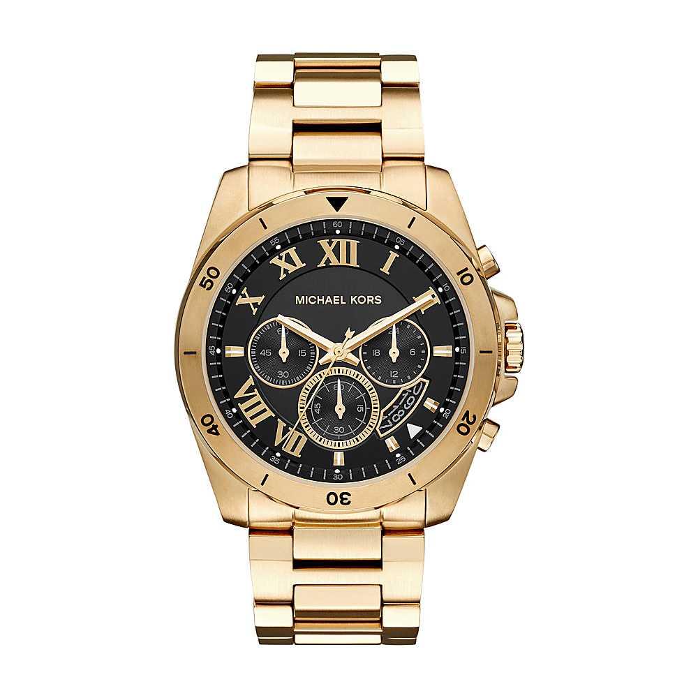 Michael Kors Watches Brecken Chronograph Watch Gold Black Michael Kors Watches Watches