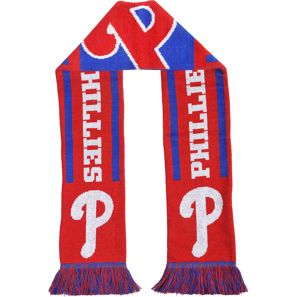 Forever Collectibles MLB Striped Team Scarf Red Philadelphia Phillies Forever Collectibles Hats Gloves Scarves