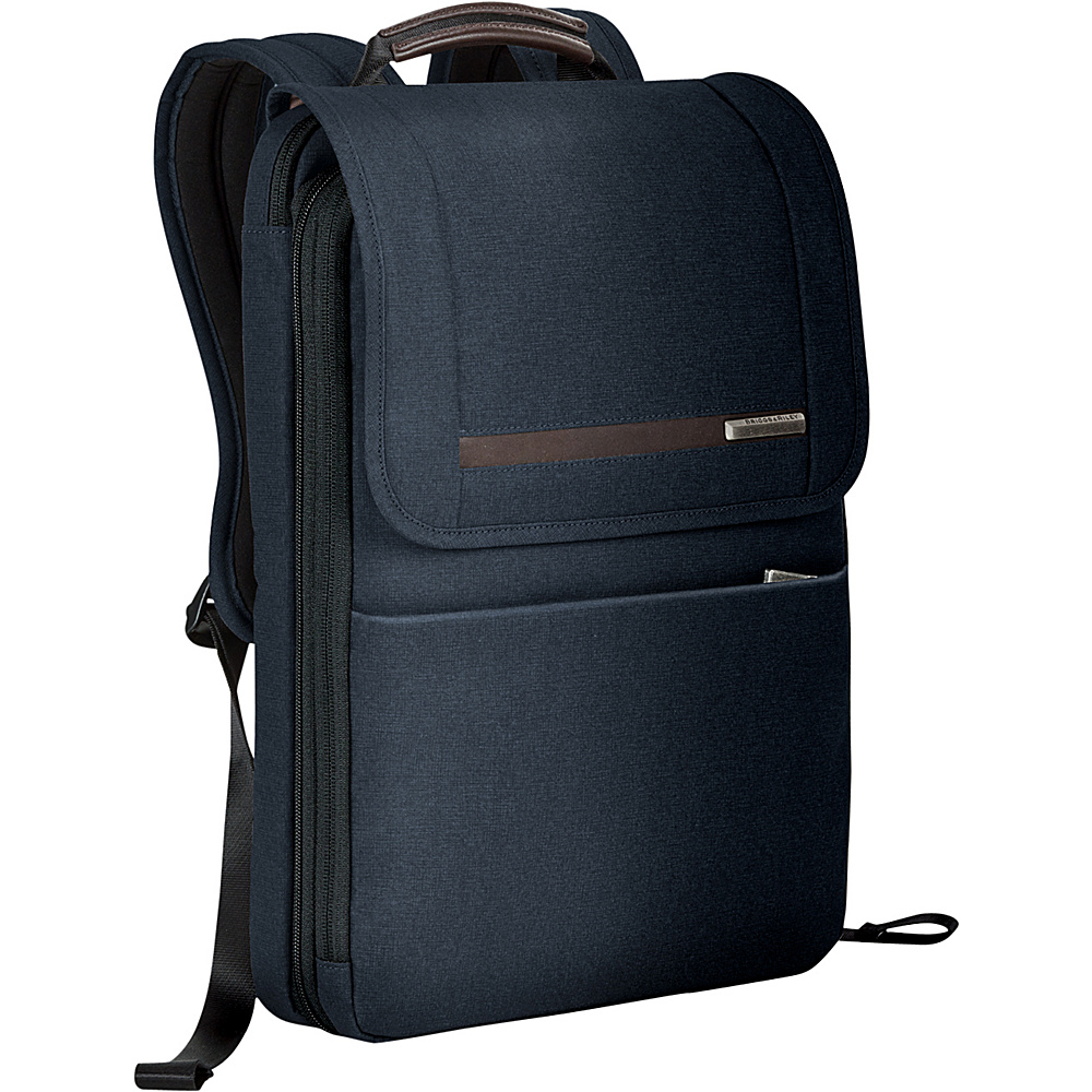 Briggs Riley Kinzie Street Flapover Expandable Backpack Navy Briggs Riley Business Laptop Backpacks