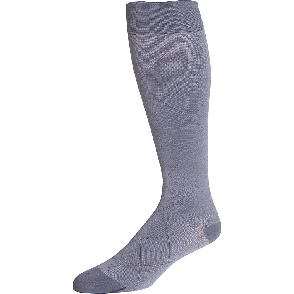 Rejuva Opaque Diamond KneeHigh Compression Socks Ash â Small Rejuva Legwear Socks