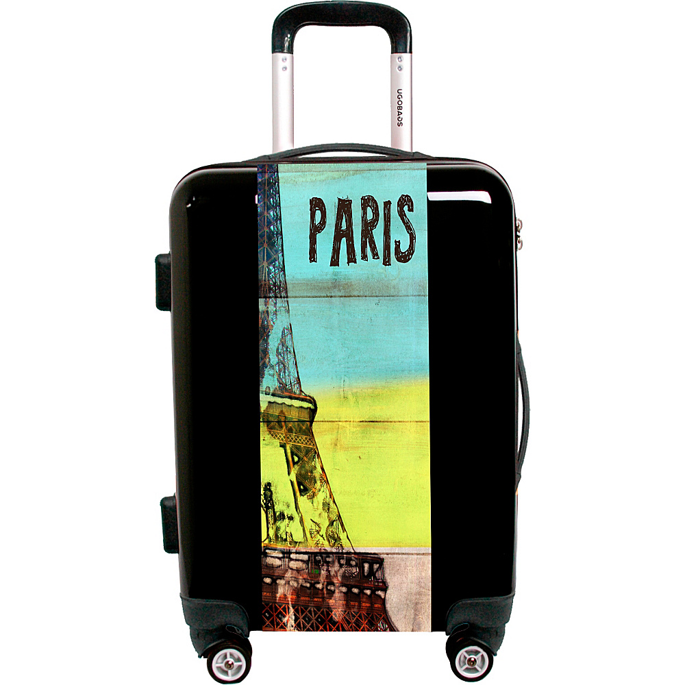 Ugo Bags Travel To Paris By Irena Orlov 22 Luggage Black Ugo Bags Hardside Checked