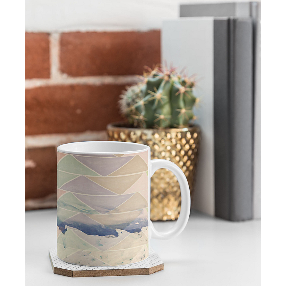 DENY Designs Maybe Sparrow Photography Coffee Mug Ice Blue Geometric Alaska DENY Designs Outdoor Accessories