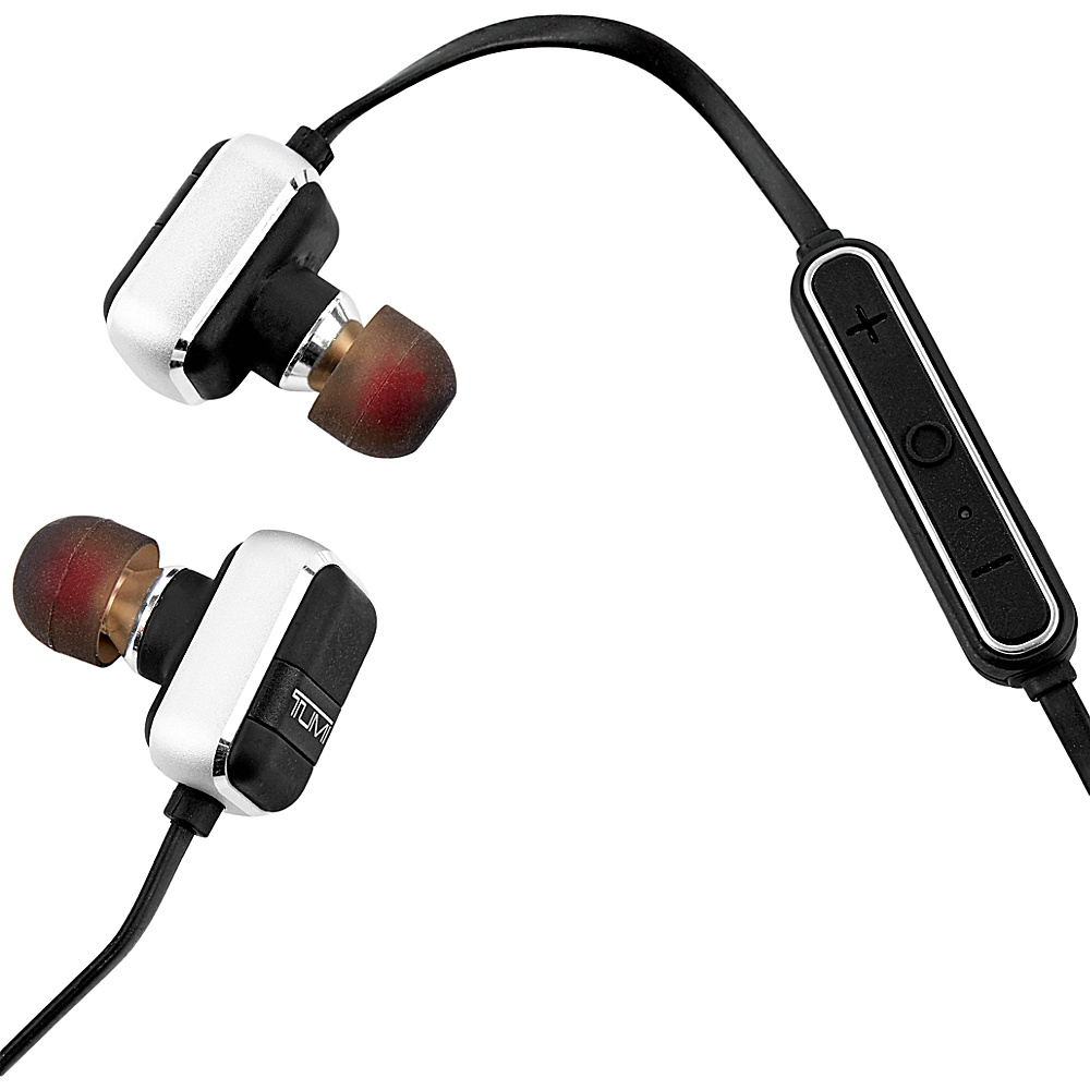 Tumi Wireless Earbuds Black with Gunmetal Tumi Headphones Speakers