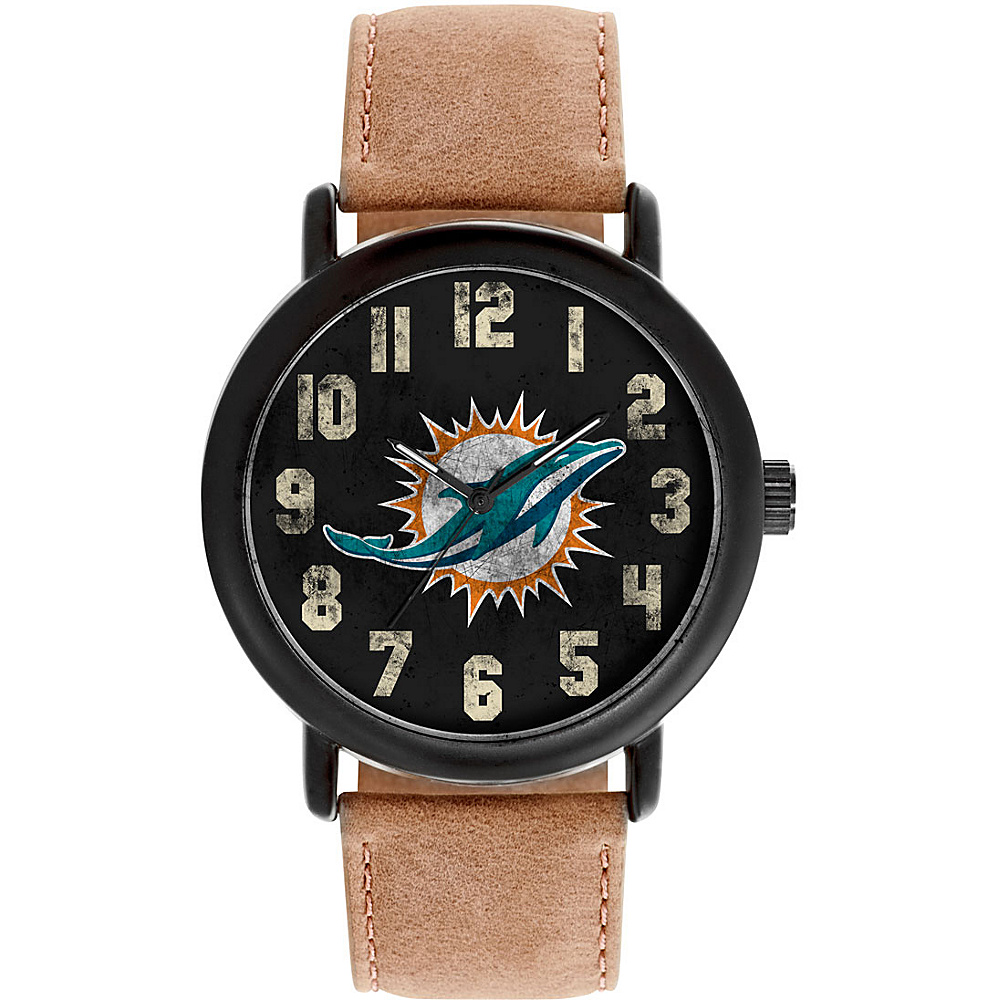 Game Time Mens Throwback NFL Watch Miami Dolphins Game Time Watches