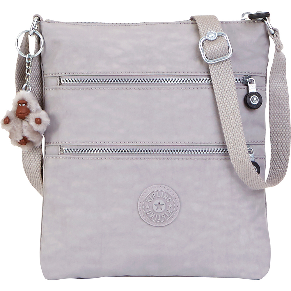 Kipling Keiko Crossbody Slate Grey Kipling Fabric Handbags