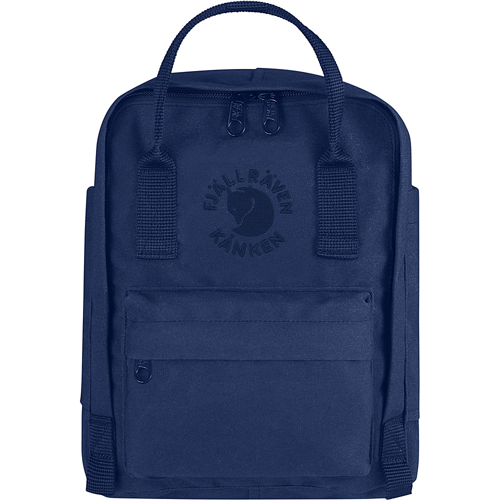 Fjallraven Re Kanken Mini Backpack Midnight Blue Fjallraven Everyday Backpacks