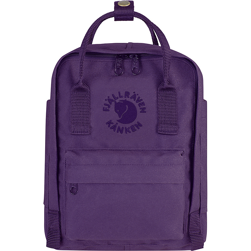 Fjallraven Re Kanken Mini Backpack Deep Violet Fjallraven Everyday Backpacks