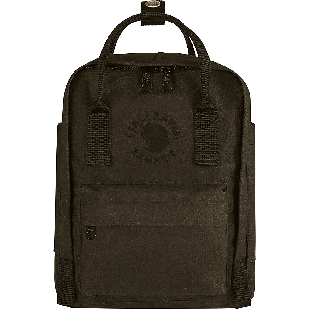 Fjallraven Re Kanken Mini Backpack Dark Olive Fjallraven Everyday Backpacks