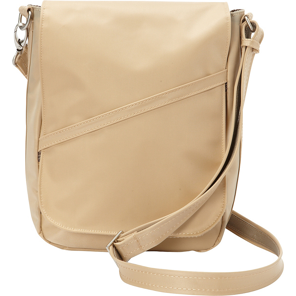 BeSafe by DayMakers RFID Large U Shape LX Sling Taupe BeSafe by DayMakers Fabric Handbags