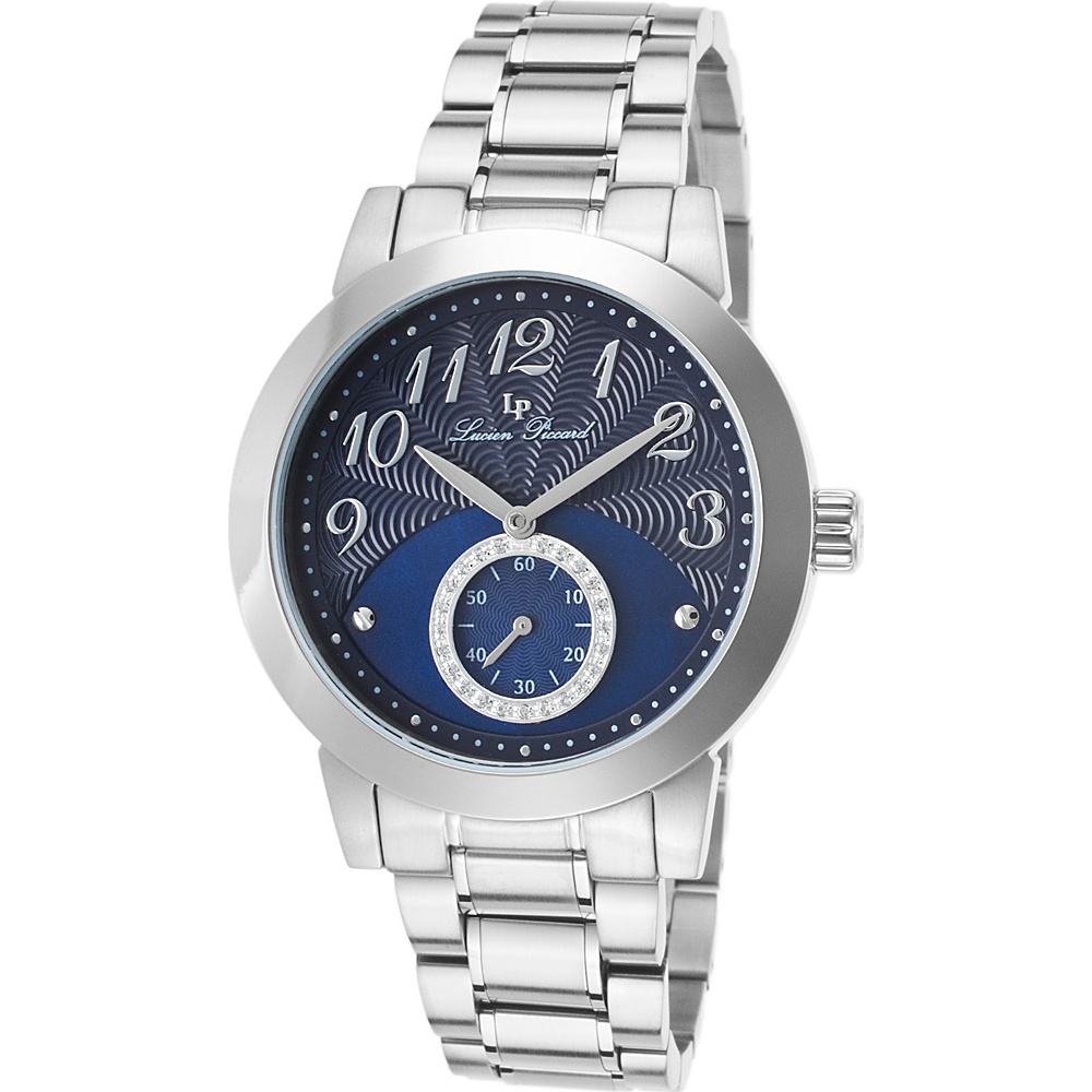 Lucien Piccard Watches Garda Stainless Steel Watch Silver Blue Silver Lucien Piccard Watches Watches