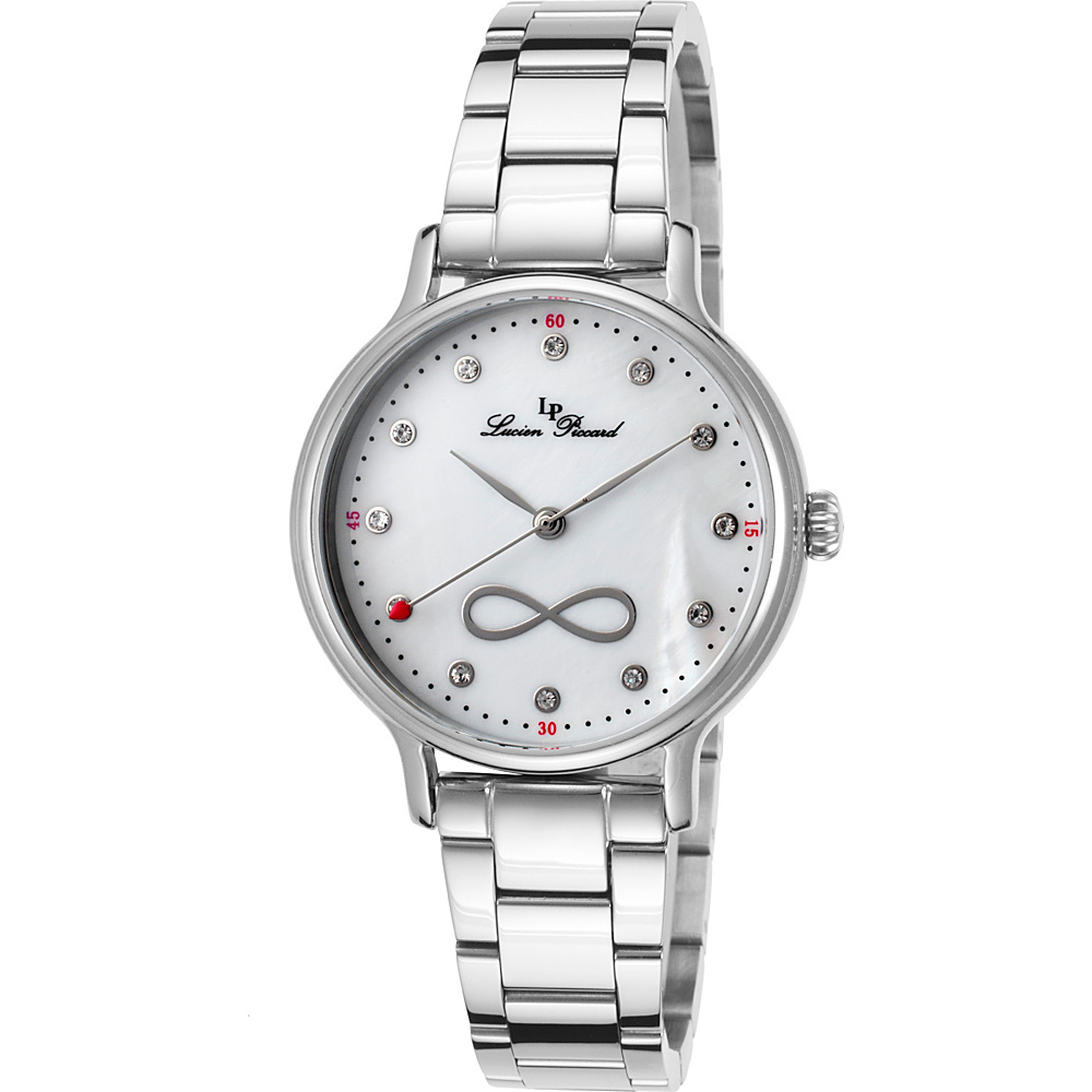 Lucien Piccard Watches Eterno Stainless Steel Watch Silver White Pearl Lucien Piccard Watches Watches