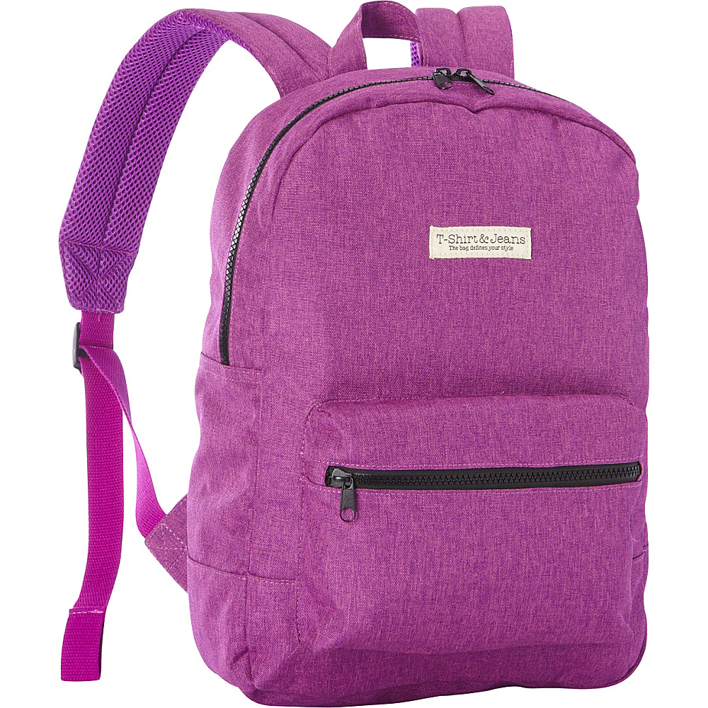T shirt Jeans Purple School Backpack Purple T shirt Jeans Everyday Backpacks