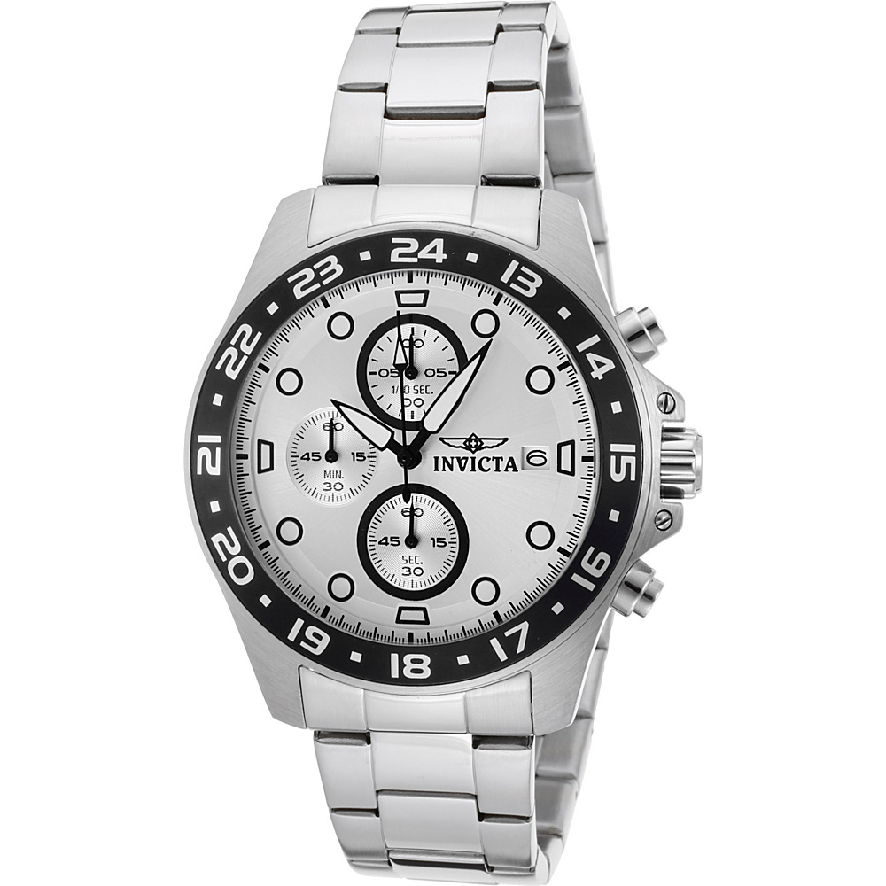 Invicta Watches Mens Pro Diver Chronograph Watch Silver Invicta Watches Watches