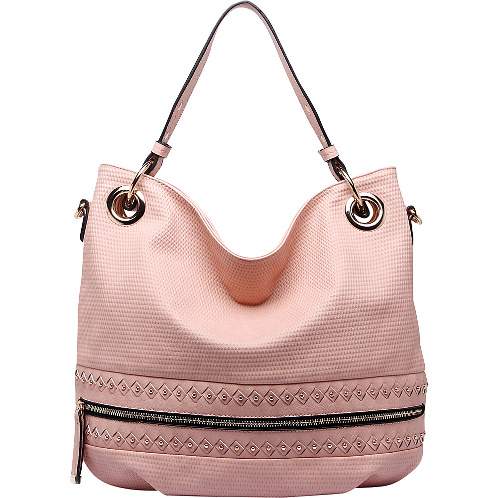 MKF Collection Birdie Studded Hobo Bag Pink MKF Collection Manmade Handbags