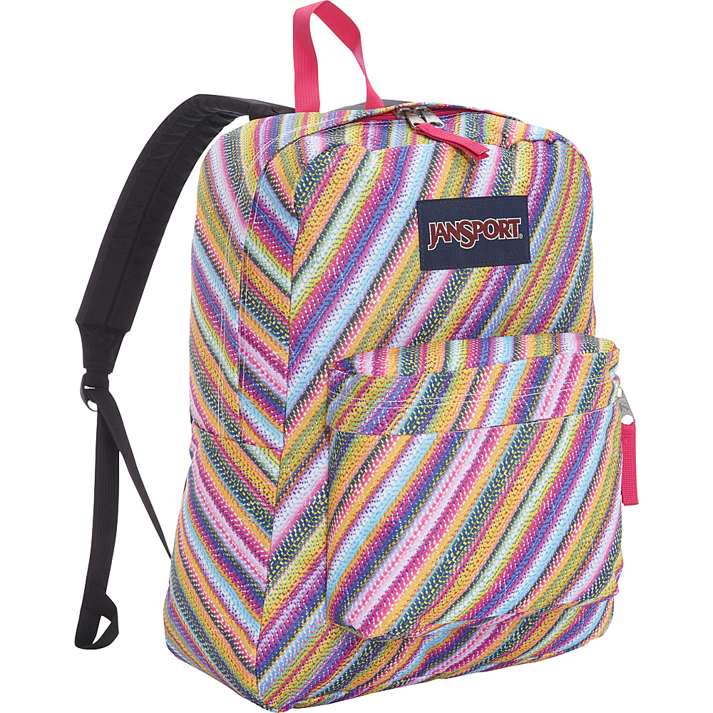 JanSport Superbreak Backpack Discontinued Colors Multi Texture Stripe JanSport Everyday Backpacks