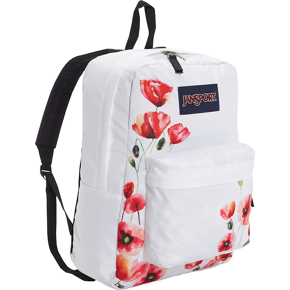 JanSport Superbreak Backpack Discontinued Colors Multi California Poppy JanSport Everyday Backpacks