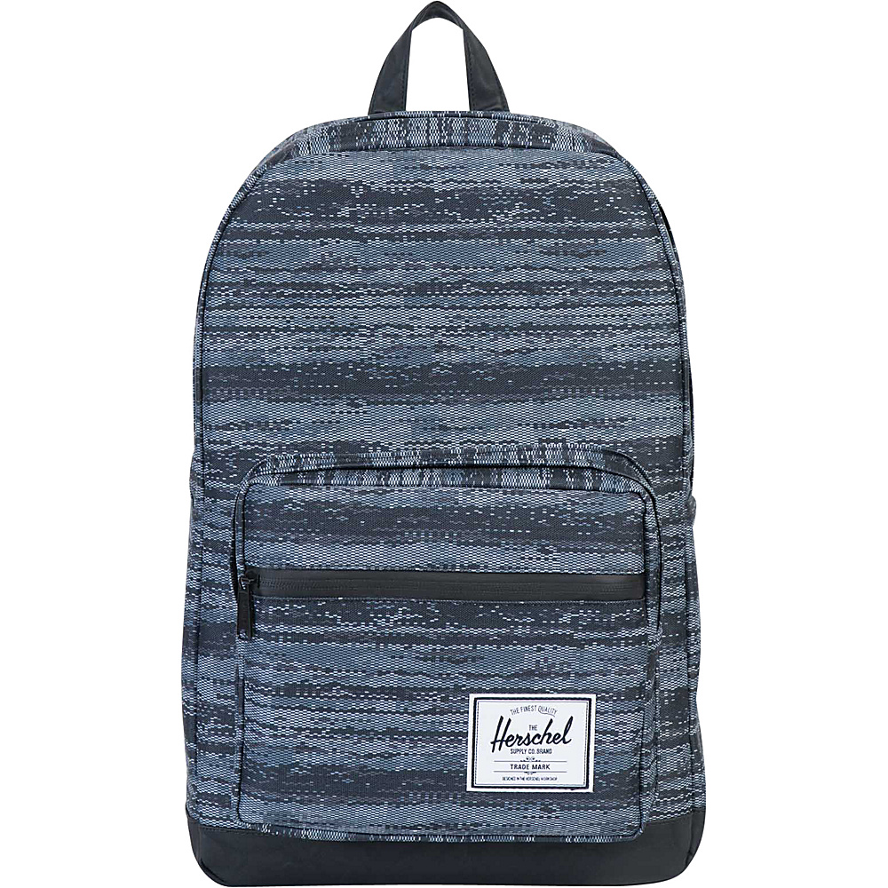 Herschel Supply Co. Pop Quiz Laptop Backpack Discontinued Colors White Noise Black Synthetic Leather Herschel Supply Co. Business Laptop Backpacks