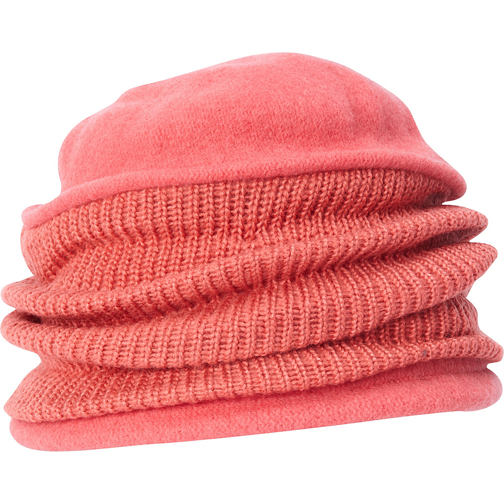 Adora Hats Wool Cloche Hat Coral Adora Hats Hats Gloves Scarves