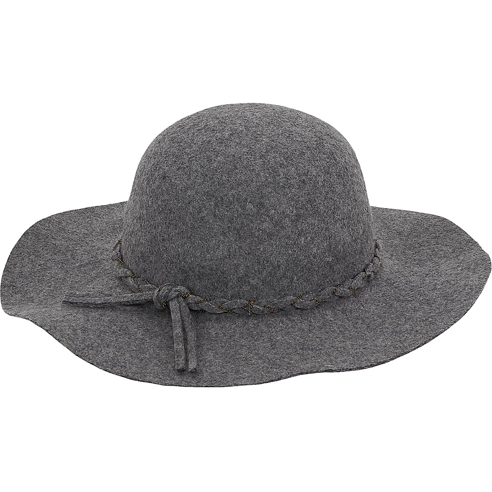 Adora Hats Wool Felt Floppy Hat Grey Adora Hats Hats Gloves Scarves