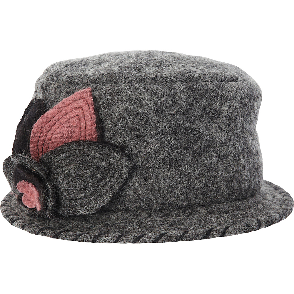 Adora Hats Wool Cloche Hat Grey Adora Hats Hats Gloves Scarves