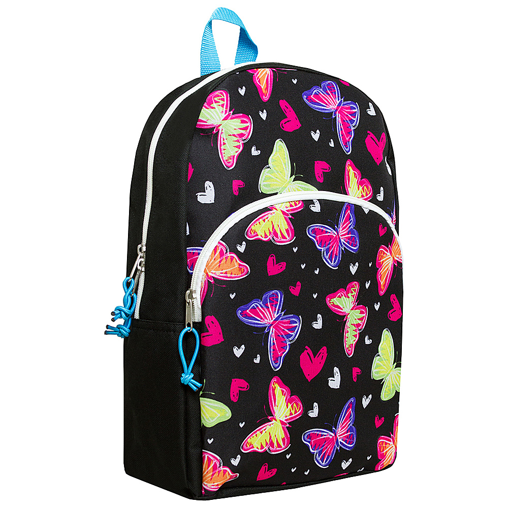 MKF Collection Girls Fun and Funky Back To School Backpack Black MKF Collection Everyday Backpacks
