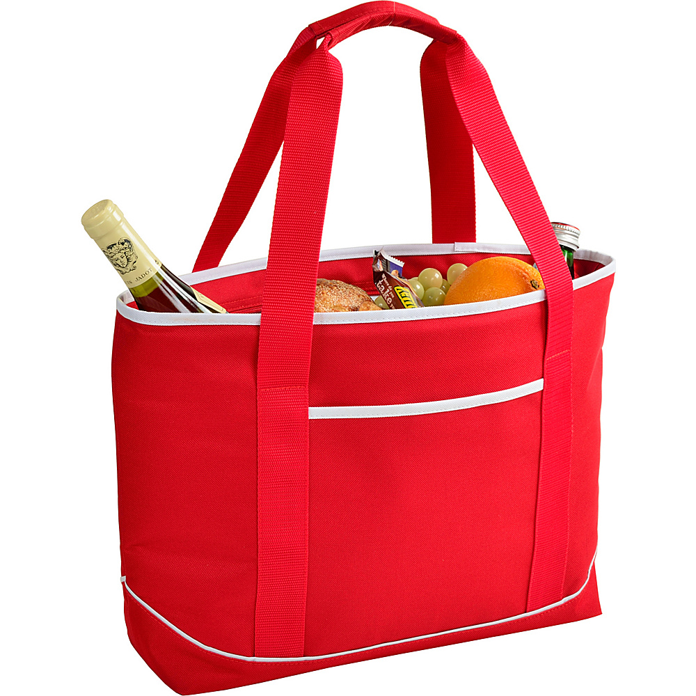 Picnic at Ascot Large Insulated Cooler Bag 24 Can Tote Red white Picnic at Ascot Outdoor Coolers