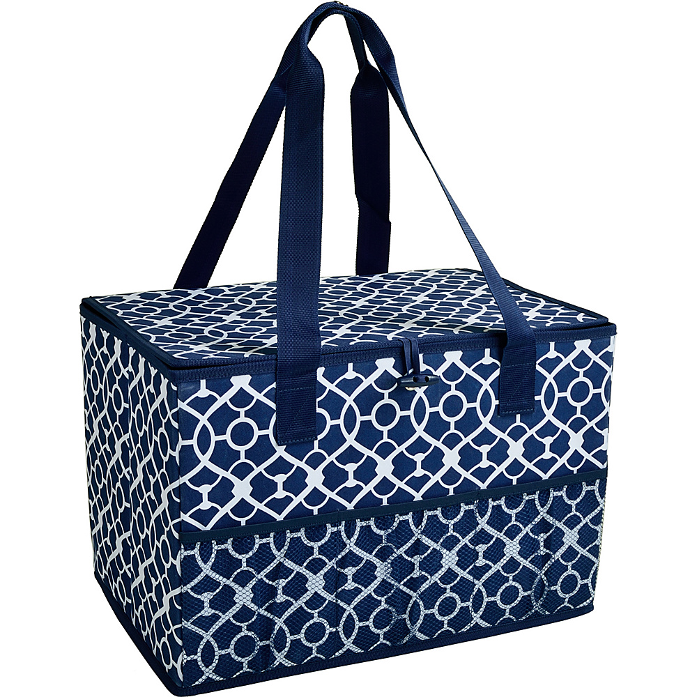 Picnic at Ascot Collapsible Storage Container Organizer for Home and Trunk Trellis Blue Picnic at Ascot Outdoor Coolers