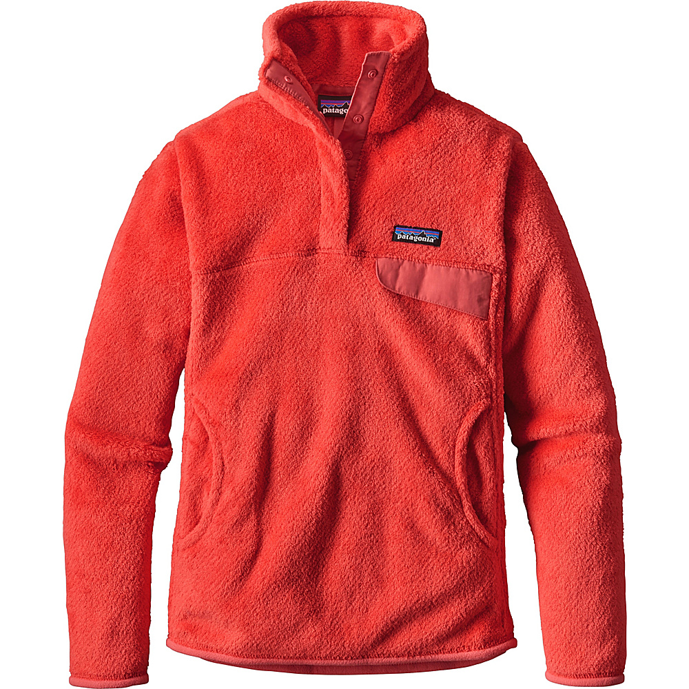 Patagonia Womens Re Tool Snap T Pullover M Carve Coral Spiced Coral X Dye Patagonia Women s Apparel