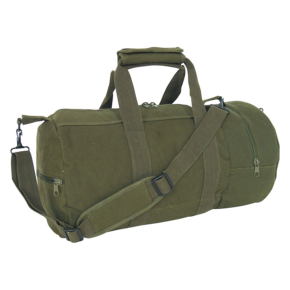Fox Outdoor Canvas Roll Bag with End Pockets 12 x24 Olive Drab Fox Outdoor Outdoor Duffels
