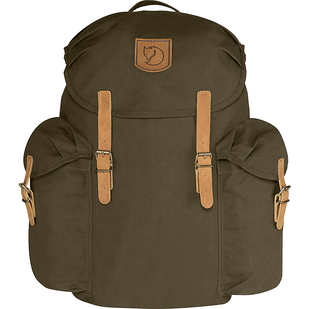 Fjallraven Ovik Backpack 20 Dark Olive Fjallraven Laptop Backpacks