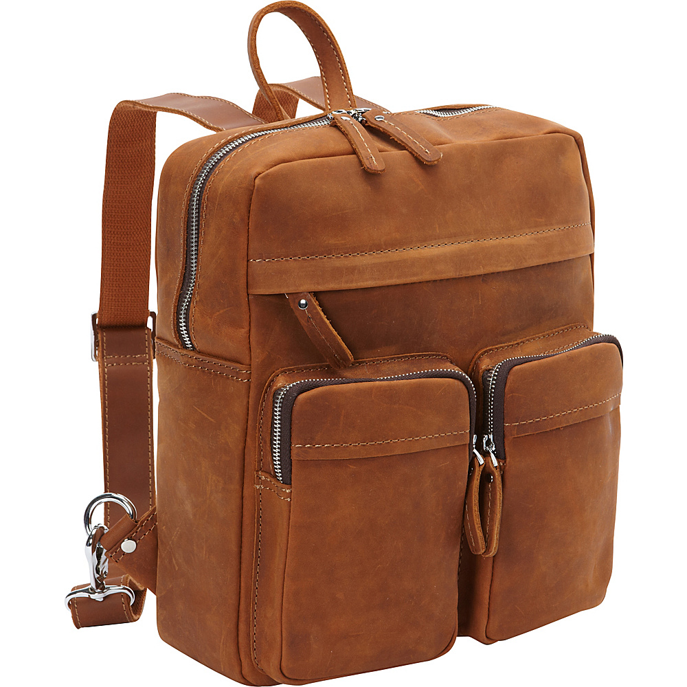 Vagabond Traveler Full Grain Cowhide Leather Backpack Brown Vagabond Traveler Everyday Backpacks