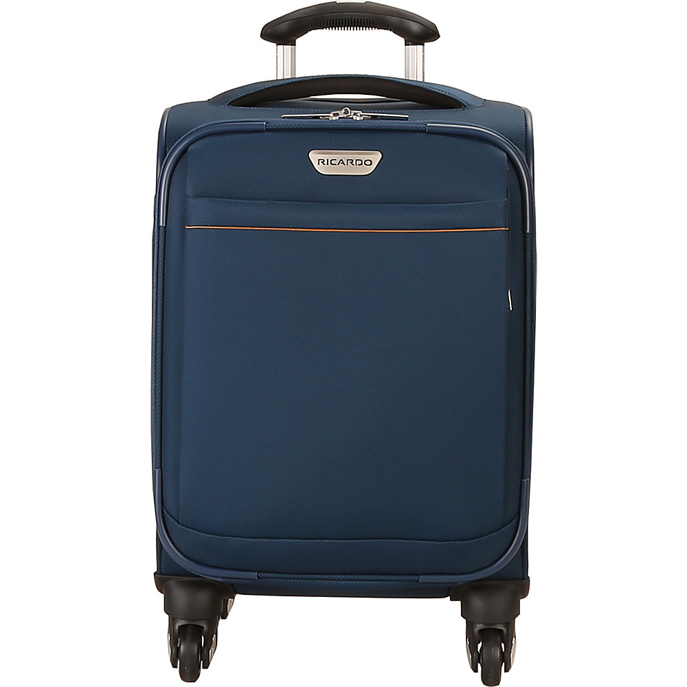 Ricardo Beverly Hills Mar Vista 2.0 17 Inch Carry On Spinner Upright Moroccan Blue Ricardo Beverly Hills Softside Carry On