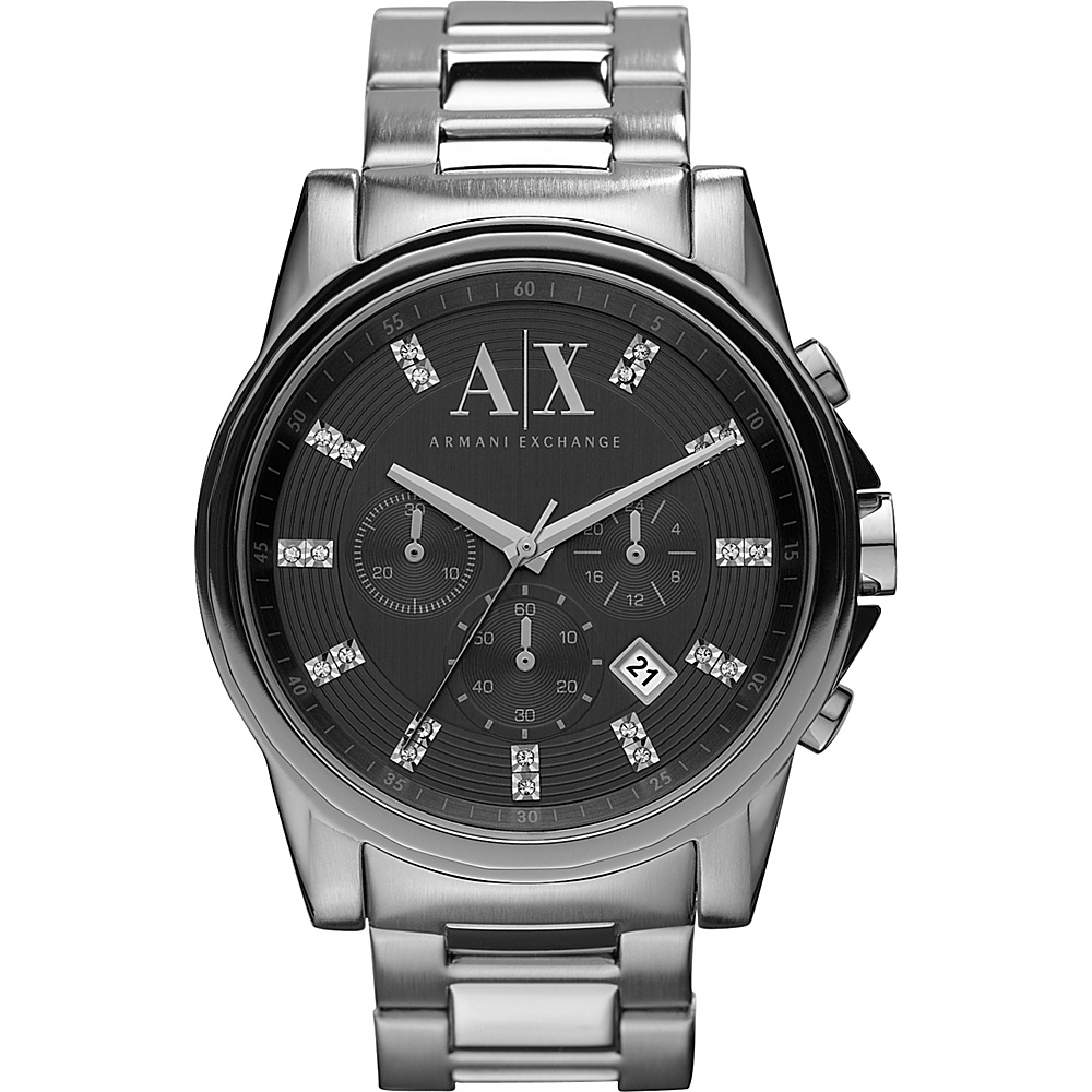 A X Armani Exchange Smart Stainless Steel Chronograph Watch Silver A X Armani Exchange Watches