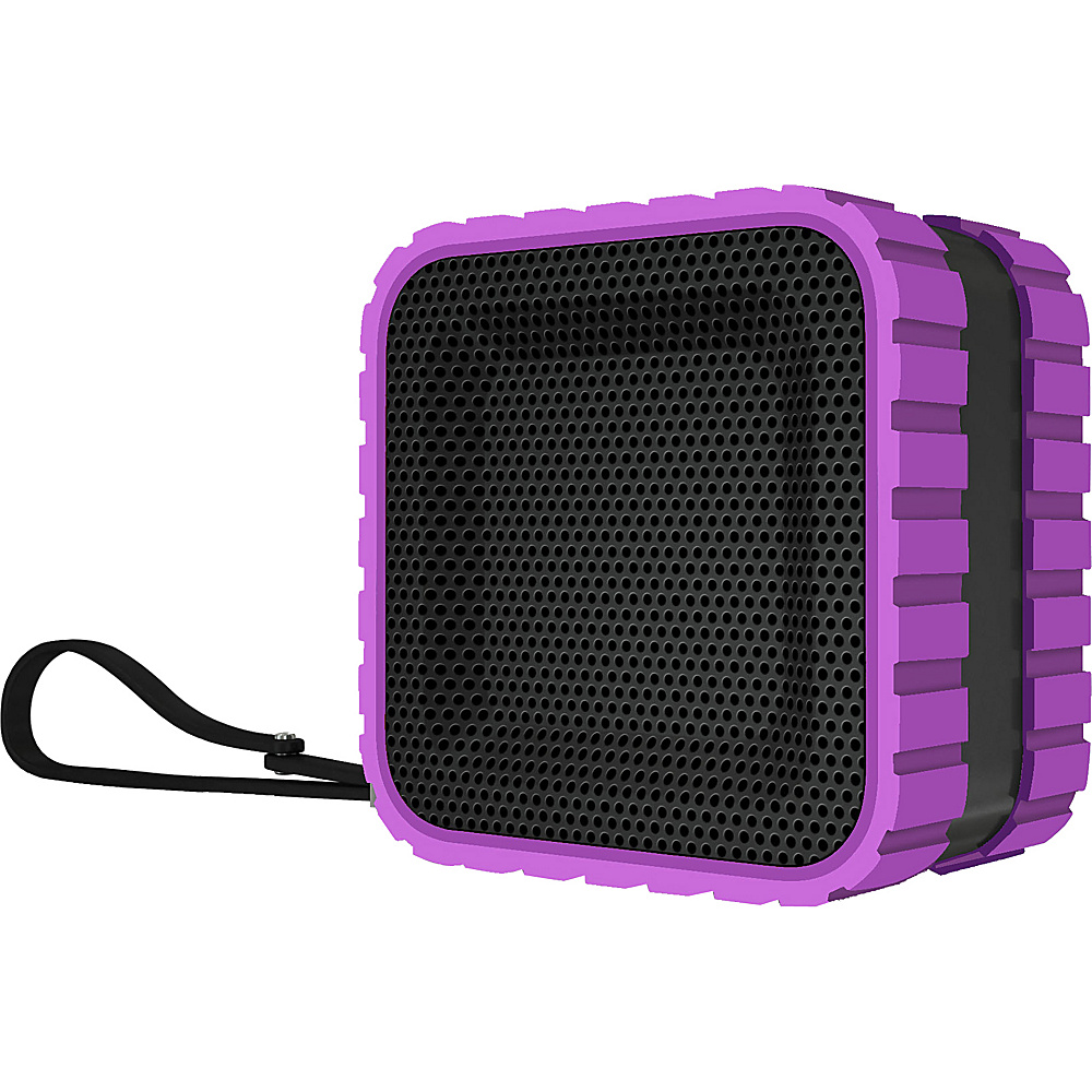 Coleman SoundTrail Cube Water Resistant Bluetooth Speaker Purple Coleman Headphones Speakers