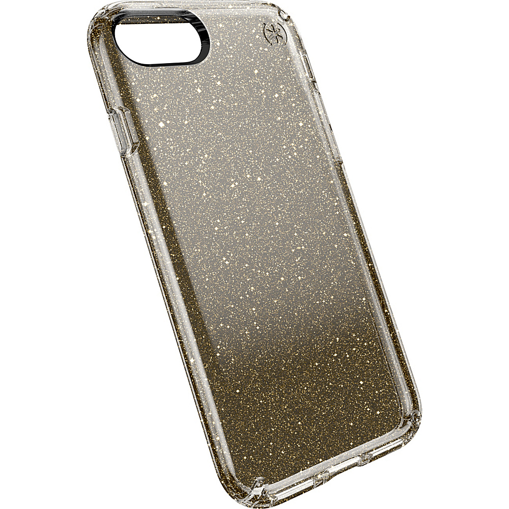 Speck iPhone 7 Presidio Clear GLITTER Black Gold Speck Electronic Cases