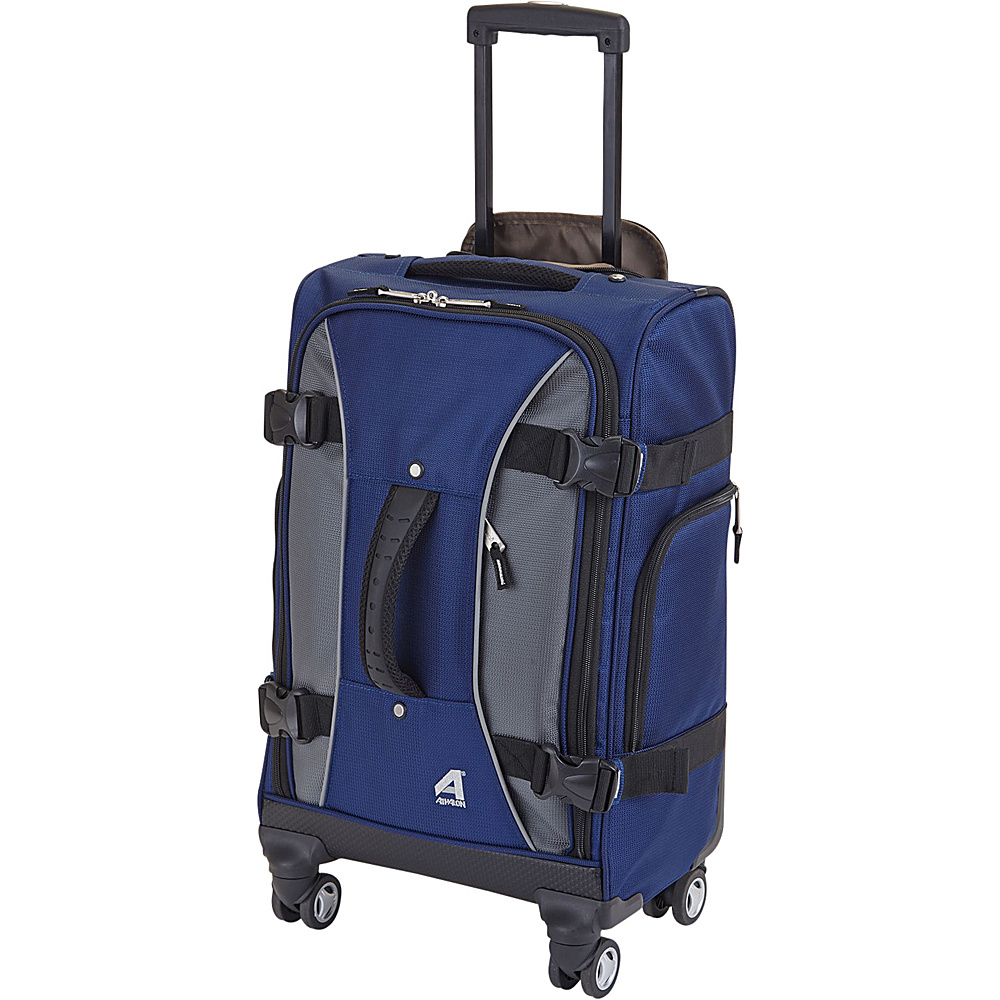 Athalon 26 Hybrid Spinner Luggage Navy Gray Athalon Rolling Duffels