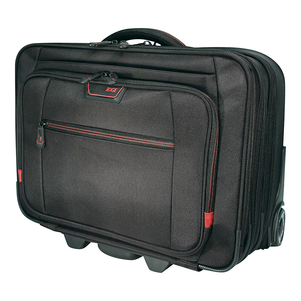 Mobile Edge Professional Rolling Laptop Case Black Red Mobile Edge Wheeled Business Cases