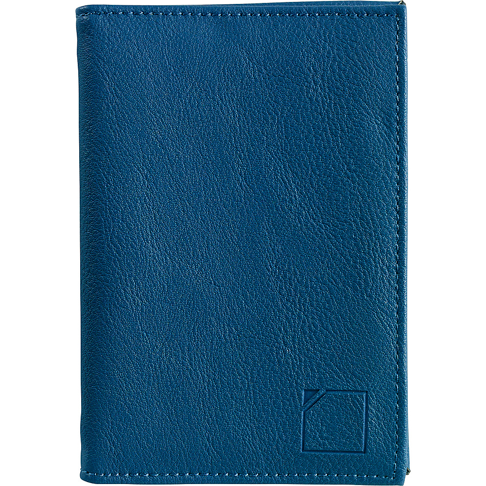 Lewis N. Clark RFID Leather Passport Case Blue Lewis N. Clark Travel Wallets