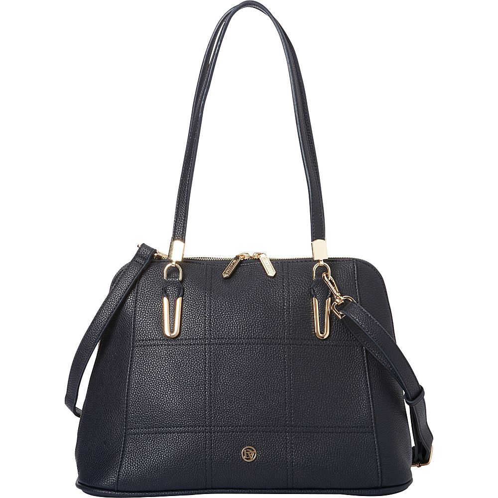 La Diva Sadie Shoulder Bag Navy La Diva Manmade Handbags