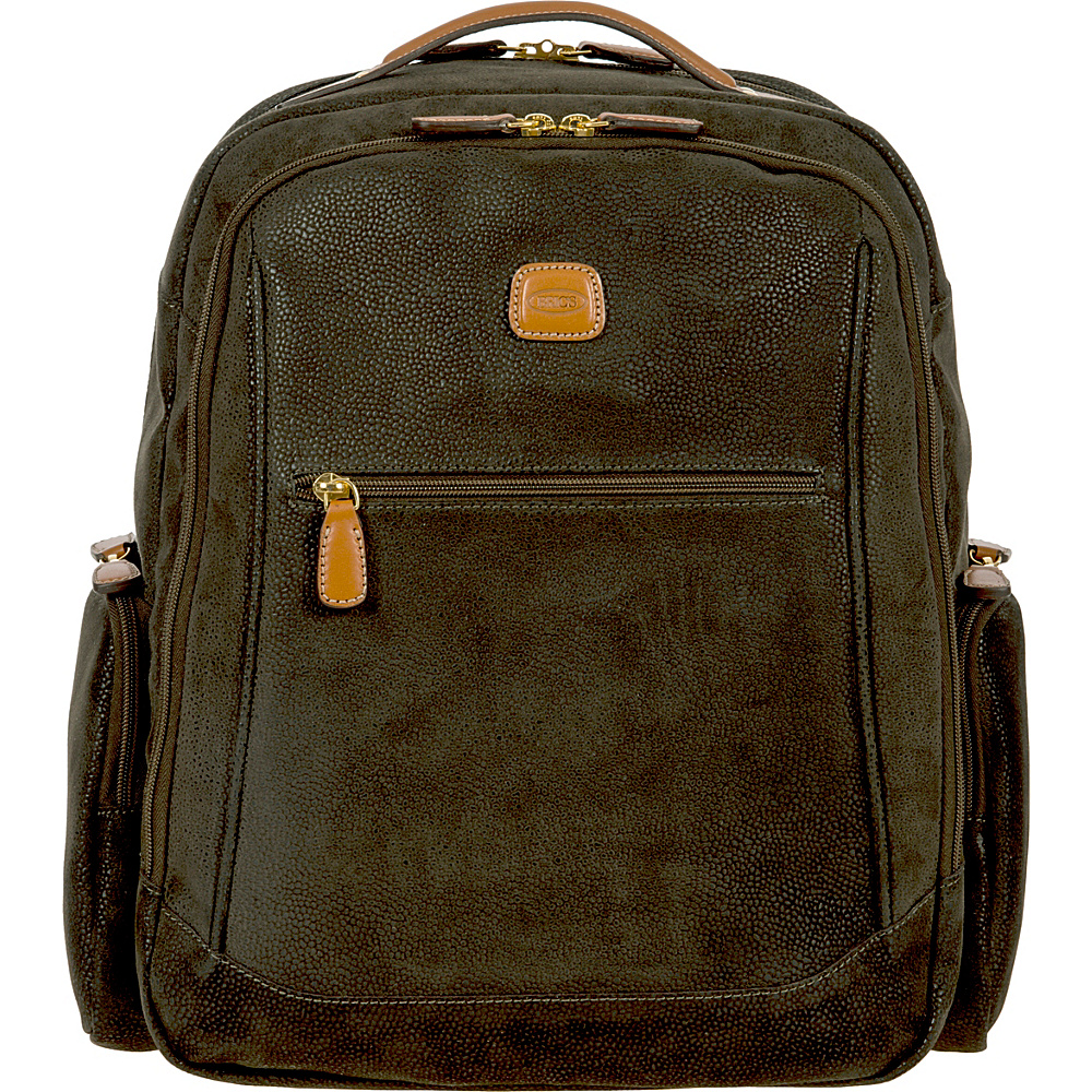 BRIC S Life Executive Backpack Large Olive BRIC S Business Laptop Backpacks