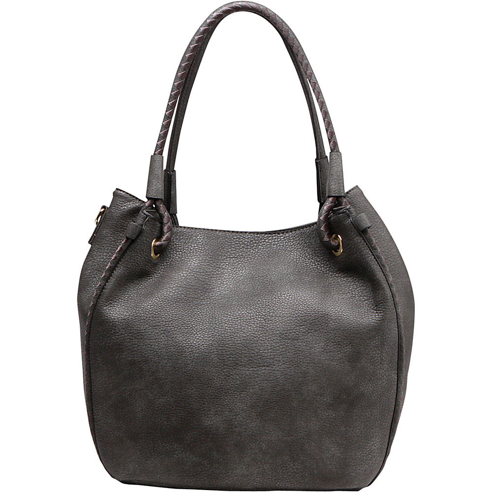 MKF Collection Nina Shoulder Handbag Dark Grey MKF Collection Manmade Handbags