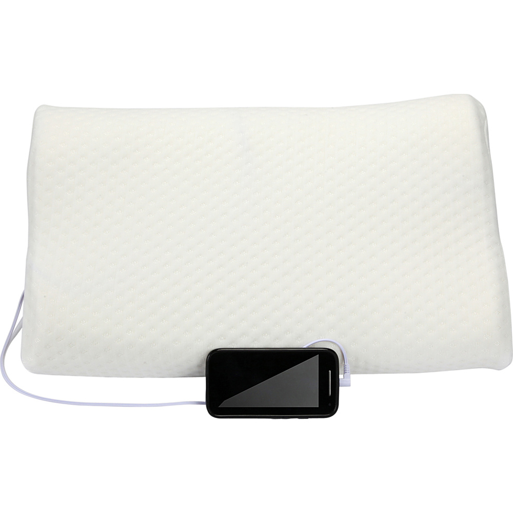 1Voice Memory Foam Music Pillow with Built in Speakers White 1Voice Electronic Accessories