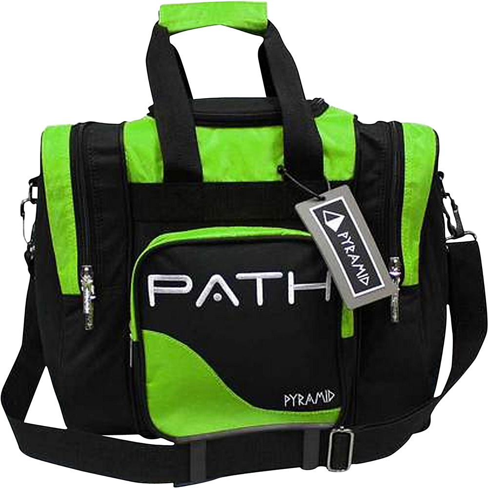 Pyramid Path Pro Deluxe Single Tote Bowling Bag Lime Green Pyramid Bowling Bags